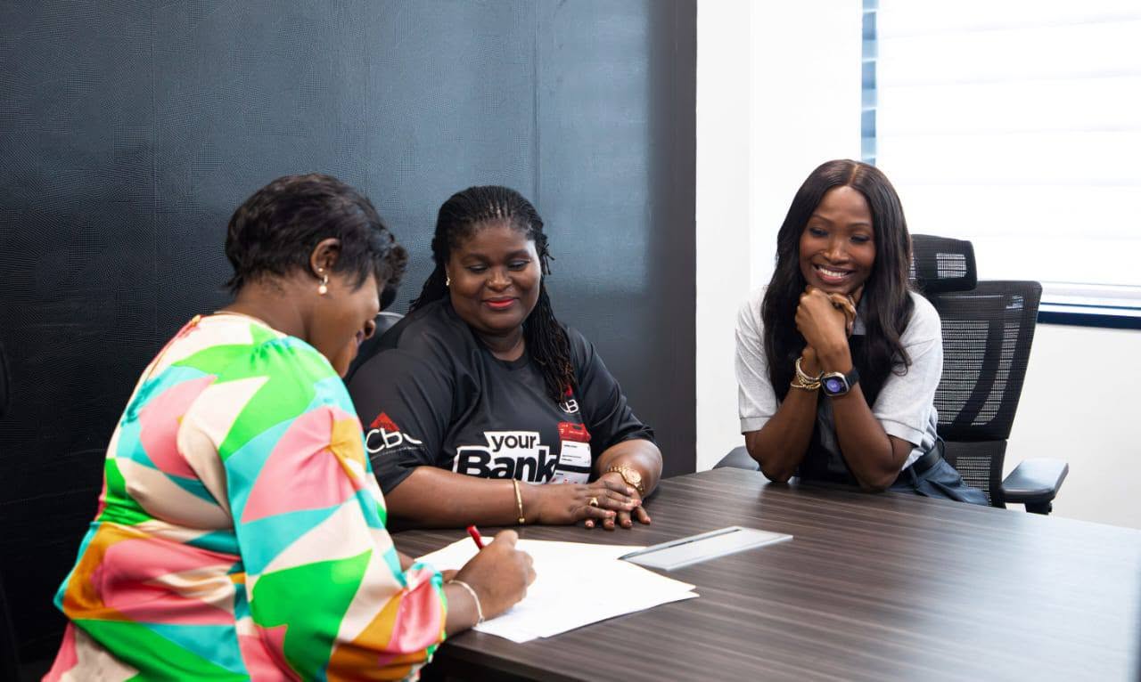 Signing the CBG financial inclusion partnership