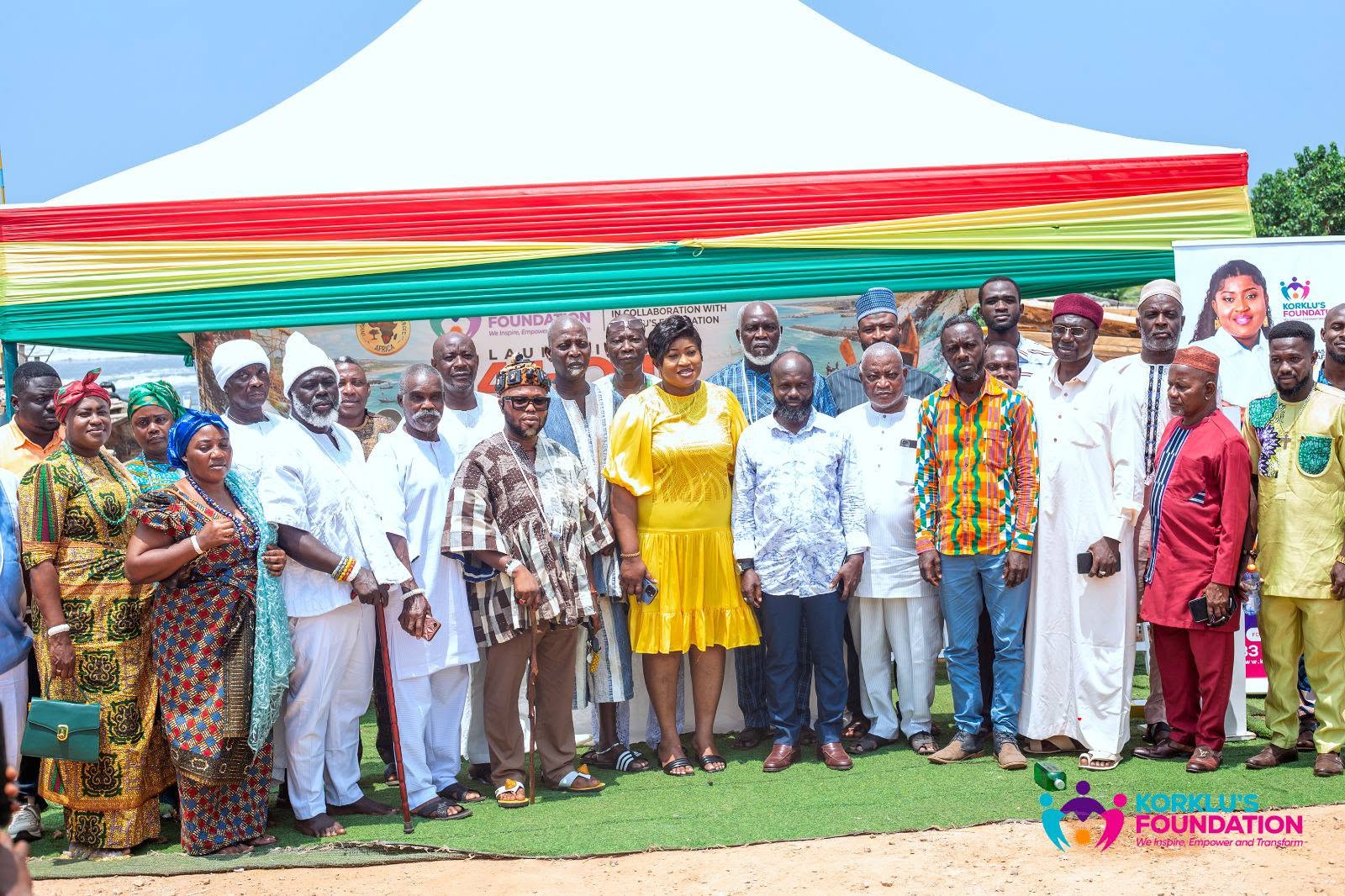 Coastal community representatives at the fishing initiative launch